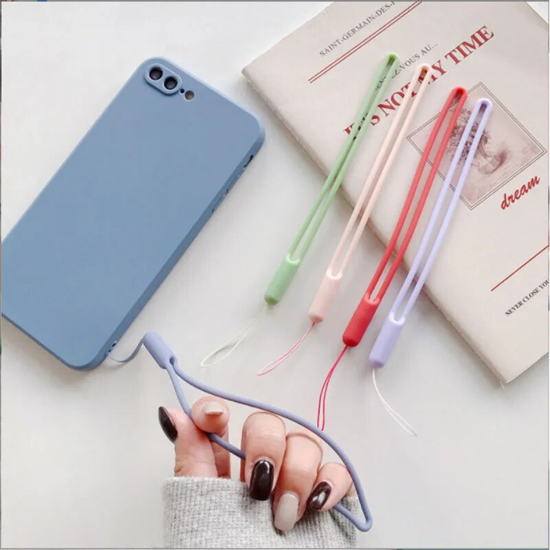 Silikoniniai riešo dirželiai Mobiliųjų telefonų dirželiai Mieli žavesio dirželiai mobiliojo telefono dirželiui, fotoaparato raktai, virvelė, raktų pakabukas, pakabinimo virvė