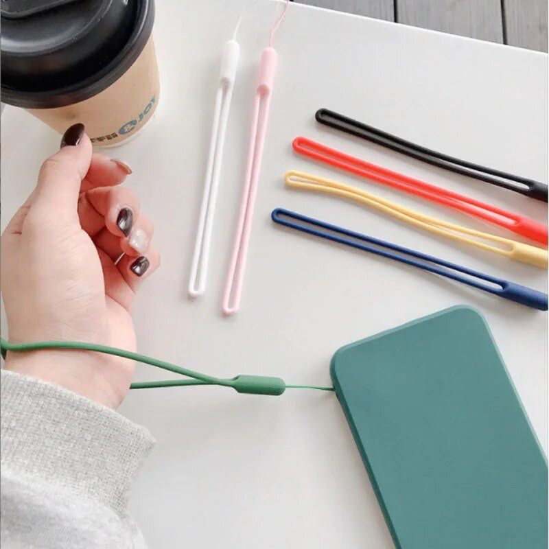 Silikoniniai riešo dirželiai Mobiliųjų telefonų dirželiai Mieli žavesio dirželiai mobiliojo telefono dirželiui, fotoaparato raktai, virvelė, raktų pakabukas, pakabinimo virvė