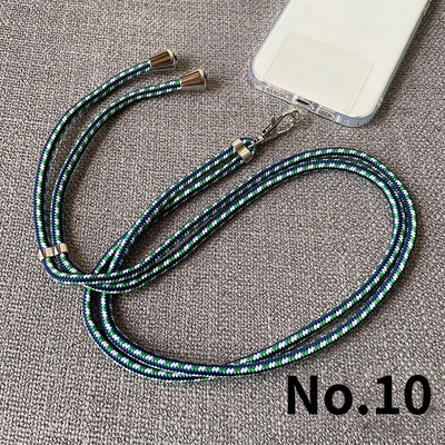 1 gab. Tālruņa siksniņa, regulējama kakla siksna neilona mobilā tālruņa siksniņas Universālas mobilā telefona siksnas kakla šķērssiksnas siksniņa tālrunim