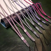 Ādas tekstūras bize tālruņa auklas kaklarota plaukstas siksna priekš iphone huawei redmi xiaomi Samsung Camera GoPro Adjust stīgu turētāji