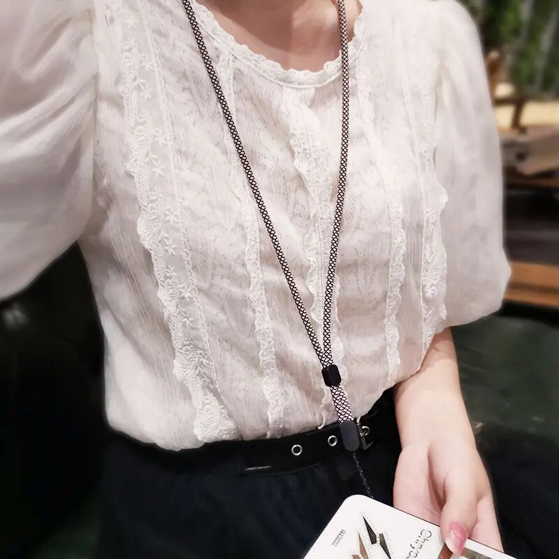 Ādas tekstūras bize tālruņa auklas kaklarota plaukstas siksna priekš iphone huawei redmi xiaomi Samsung Camera GoPro Adjust stīgu turētāji