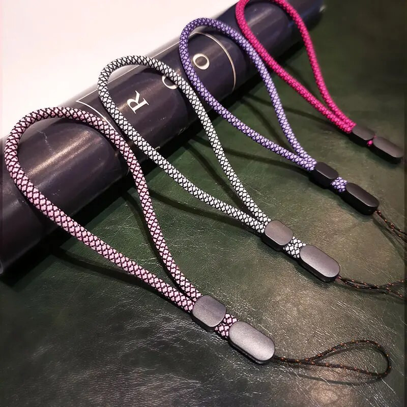 Ādas tekstūras bize tālruņa auklas kaklarota plaukstas siksna priekš iphone huawei redmi xiaomi Samsung Camera GoPro Adjust stīgu turētāji