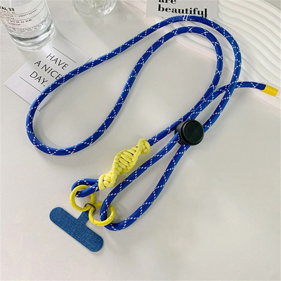 Gudrs tālruņa aukliņas ar regulējamu diametru āra universāls futrālis Crossbody plecu karte Kakla auklas klipsis, pakarināms pret pazaudēšanu