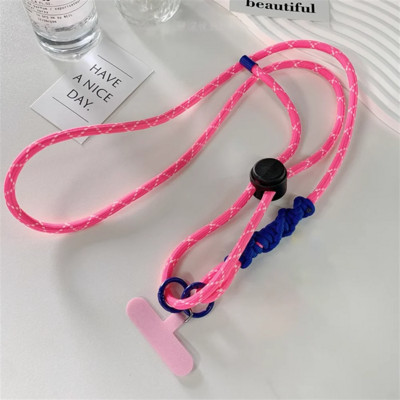 Gudrs tālruņa aukliņas ar regulējamu diametru āra universāls futrālis Crossbody plecu karte Kakla auklas klipsis, pakarināms pret pazaudēšanu