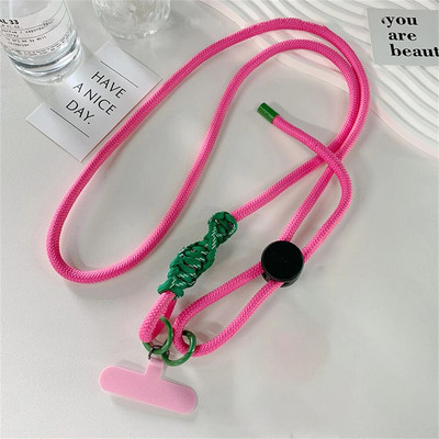 Gudrs tālruņa aukliņas ar regulējamu diametru āra universāls futrālis Crossbody plecu karte Kakla auklas klipsis, pakarināms pret pazaudēšanu