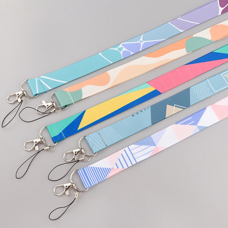 Minimālistisks ananāsu daudzkrāsains štropes atslēgu piekariņš ID kartes caurlaide Piekarama virve Lariat atslēgu piekariņi Atslēgu piekariņi Aksesuāri draugiem Dāvanas