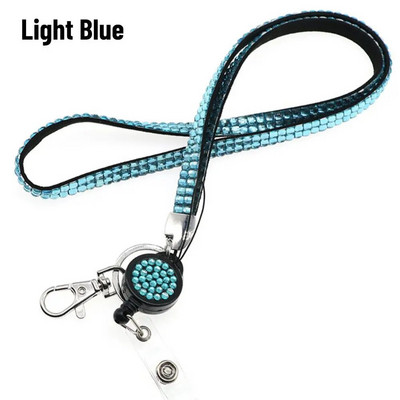 Strass Bling Snur pentru Telefon Mobil Cristal Snur Insigna Suport card ID Gât Diamante Cureaua Clip Rechizite de birou Suport cheie