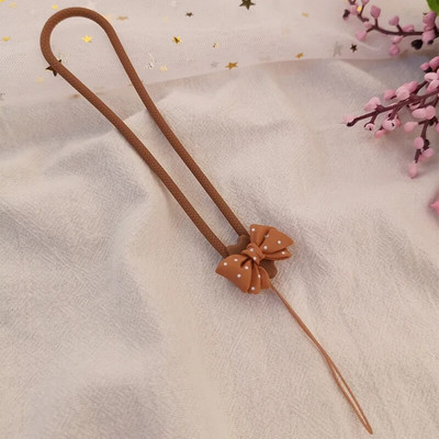 Cute Bow Personality Creative Universāls pret pazaudēšanu mobilā telefona apvalks Mobilā tālruņa aukla Šķidrais silikona mīksts kulons