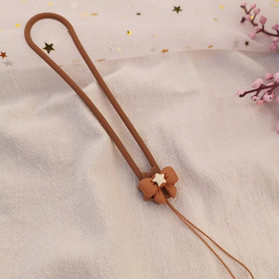 Cute Bow Personality Creative Universāls pret pazaudēšanu mobilā telefona apvalks Mobilā tālruņa aukla Šķidrais silikona mīksts kulons