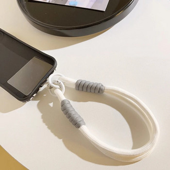 1 брой Simplicity Phone Charm Едноцветни къси каишки за телефон с лепенка за уплътнение Мода 2024 г. Нов ремък за телефон за момиче