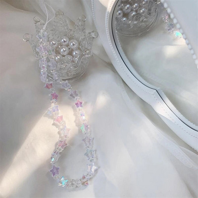 Korejski telefonski lančići Laserska zvijezda Ljubavno srce Uzica Slatke plastične perle Dijamanti Telefonski remen Dodaci protiv gubitka za žene Djevojke