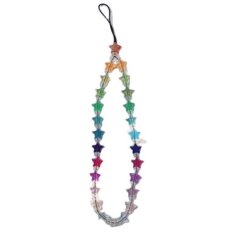 Korejski telefonski lančići Laserska zvijezda Ljubavno srce Uzica Slatke plastične perle Dijamanti Telefonski remen Dodaci protiv gubitka za žene Djevojke