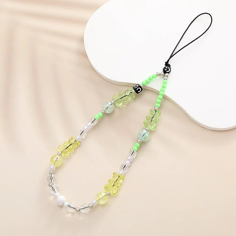 Jauns lācis multfilmas sēņu fāzēm pret pazaudēšanu tālruņa virves siksniņa priekš iPhone Samsung Galaxy kameras soma pudeles aksesuāri 17cm