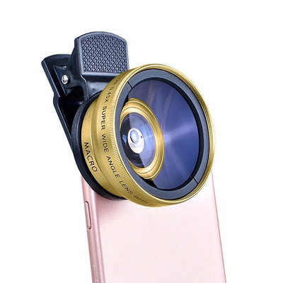Tongdaytech 2IN1 HD Telefon Mobil Camera Telescop cu unghi larg Lentila Macro pentru Iphone 11 Pro Samsung Xiaomi Lente Para Celular