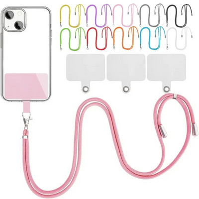 Cell Phone Lanyard Crossbody Adjustable Neck Strap for Around The Hand with Clear Tether Tab for Most Full Coverage Phones Case