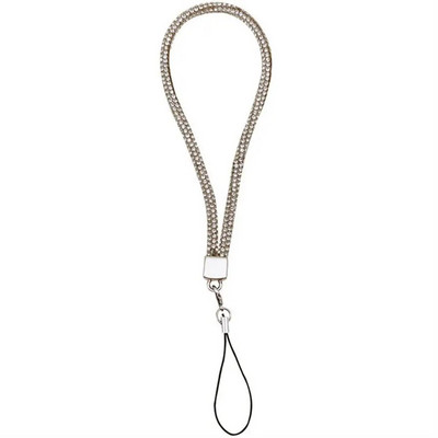 Augsta līmeņa Sense Pretnozaudēšanas siksna Vienkārša, smalka mobilā tālruņa aukla Luksusa mirdzoša tālruņa plaukstas ķēde