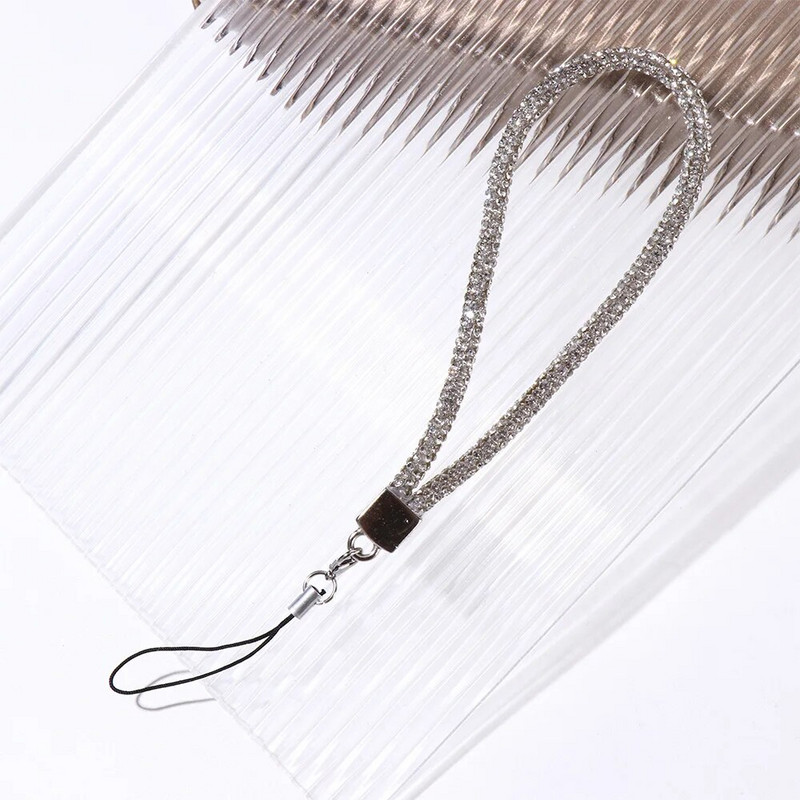 Augsta līmeņa Sense Pretnozaudēšanas siksna Vienkārša, smalka mobilā tālruņa aukla Luksusa mirdzoša tālruņa plaukstas ķēde