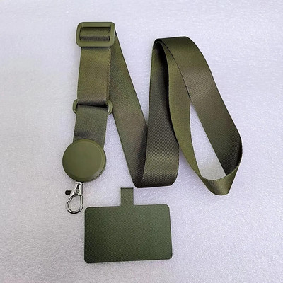 Regulējama tālruņa siksna Crossbody Siksnas mobilajam tālrunim noņemama kaklarota, kas karājas ar platu virvi Patch Cord Neilona tālruņa siksnas