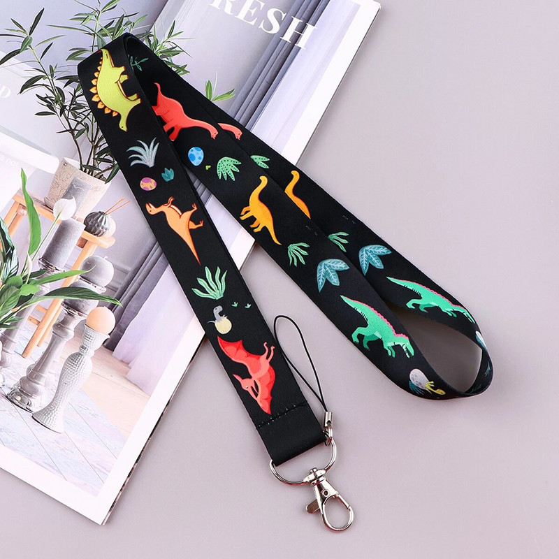 Armas dinosauruse telefoni kaelarihm ID-kaardi telefoni rihmade jaoks Märgihoidja DIY riputusnöör kaelarihma tarvikud