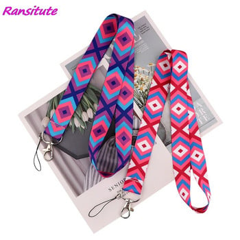 Ransitute R2145 Sea Turtle Starry Sky Yoga Bohemian Style Lanyard Badge ID Lanyards Въже за мобилен телефон, ключ, ремъци за врата