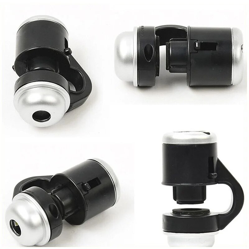 Mobilā tālruņa mikroskops teleskops kameras klips objektīvs 30x tālummaiņas LED gaismas fotogrāfija PR izpārdošana