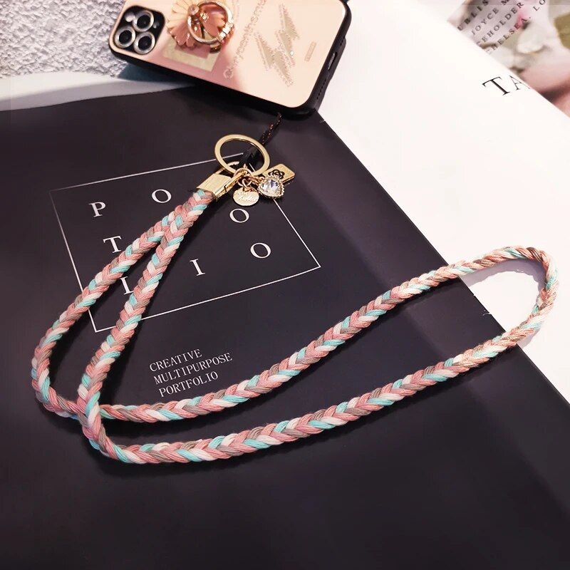 Telefoni randmepaelad riputusnöör Kaotsiminekuvastane kaelarihm Rippuv kaelarihm Kaamera USB-hoidik mobiiltelefoni rihmad