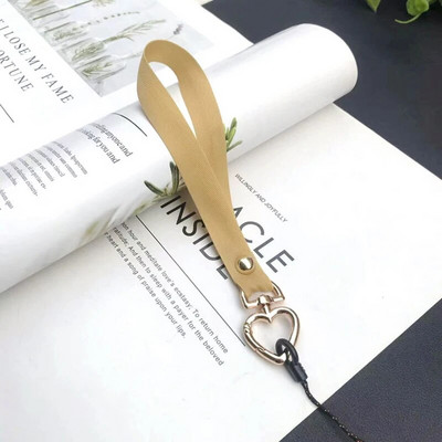 Jauna modes sirds tālruņa aukla sievietēm Tālruņa plaukstas vads Pretnozaudēšanas štropes siksniņa Tālruņa drošības saite Atslēgu piekariņa ķēdes virve