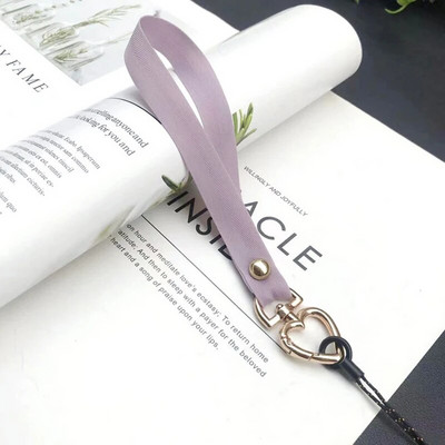 Jauna modes sirds tālruņa aukla sievietēm Tālruņa plaukstas vads Pretnozaudēšanas štropes siksniņa Tālruņa drošības saite Atslēgu piekariņa ķēdes virve