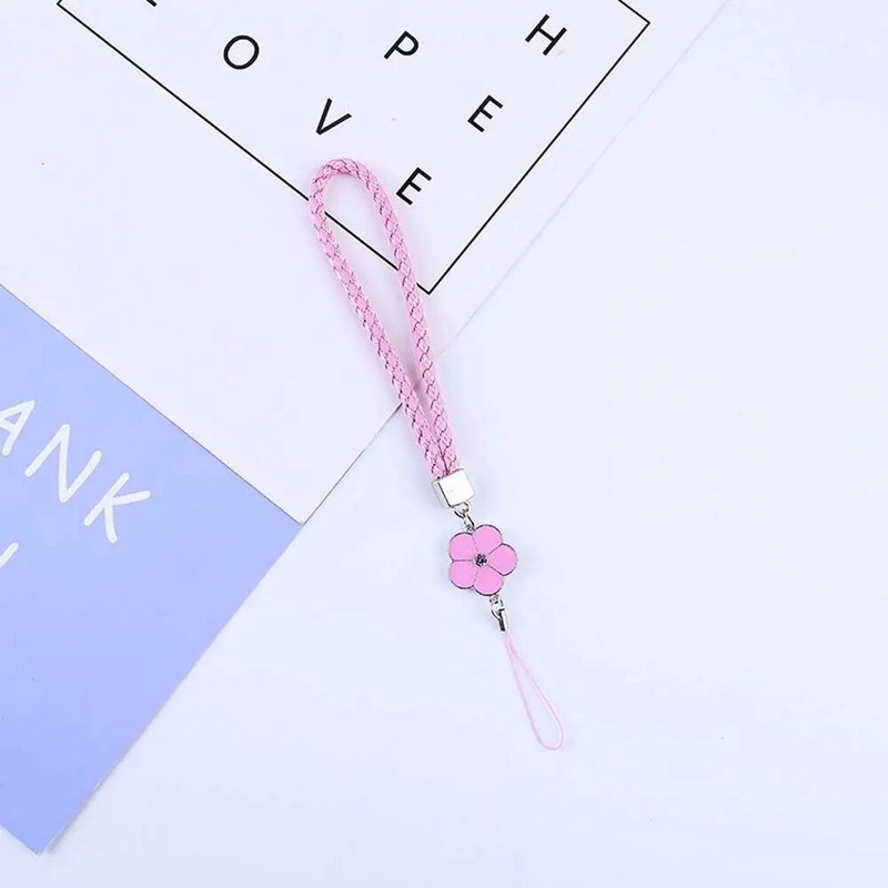 Randme kaotsiminekuvastane rippnöör PU nahast köis lillega mobiiltelefoni rihm Mobiiltelefoni kaelapael Mobiiltelefoni kaelapael võtmehoidja