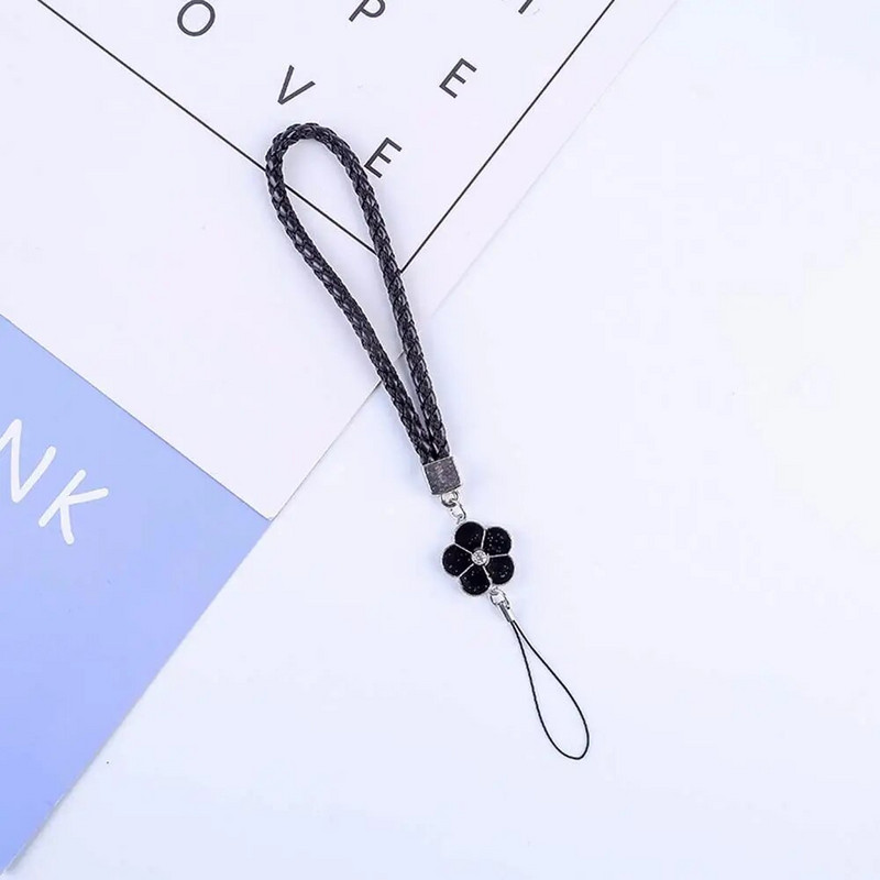 Randme kaotsiminekuvastane rippnöör PU nahast köis lillega mobiiltelefoni rihm Mobiiltelefoni kaelapael Mobiiltelefoni kaelapael võtmehoidja