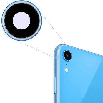 Γυάλινο κάλυμμα φακού πίσω πίσω κάμερας με ανταλλακτικό πλαισίου για iPhone XR 6,1 ιντσών