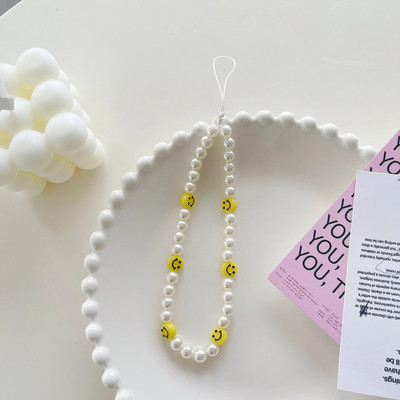 Ins Bow Virve Pearl Mobilā tālruņa ķēde Tālruņa siksniņa Ķēde Sieviešu Meitenes Pērļu Virve Tālruņa korpuss piekārts