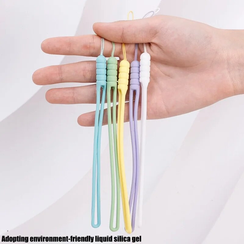 1/3/5 gab. Silikona plaukstas auklas Mobilā tālruņa auklas siksnas Rokas plaukstas virve USB zibatmiņas diskiem Maka atslēgu piekariņa pakarināšanas virve