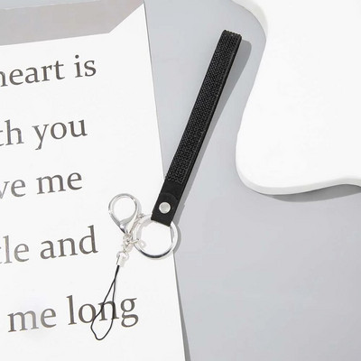 Modna, luksuzna, sjajna vrpca za telefon, šarena, svijetla, kratka vrpca za telefon s vještačkim dijamantima DIY vrpca oko vrata protiv gubitka kamere