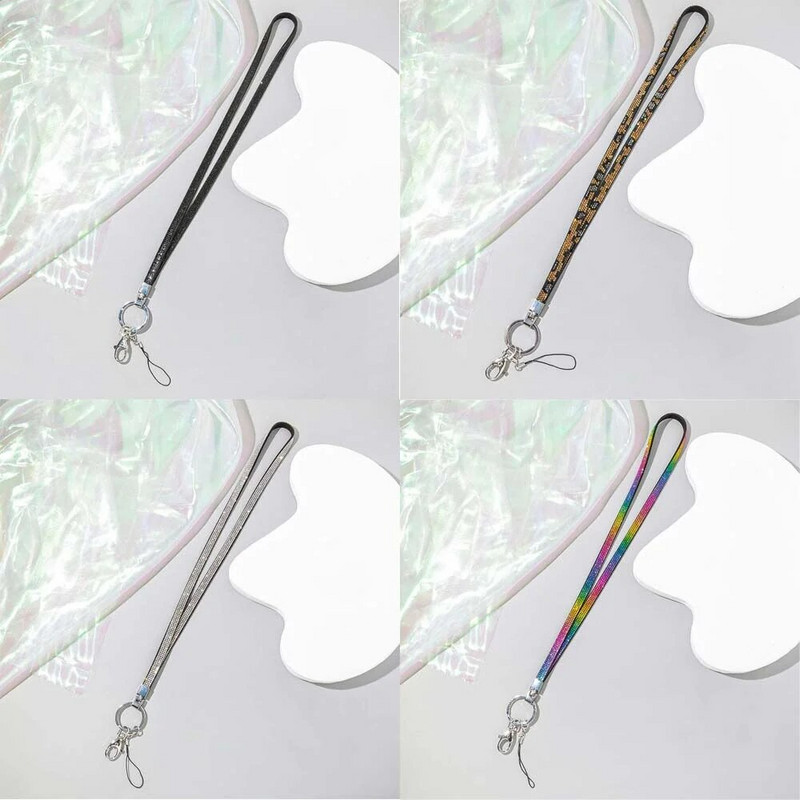 Modna, luksuzna, sjajna vrpca za telefon, šarena, svijetla, kratka vrpca za telefon s vještačkim dijamantima DIY vrpca oko vrata protiv gubitka kamere