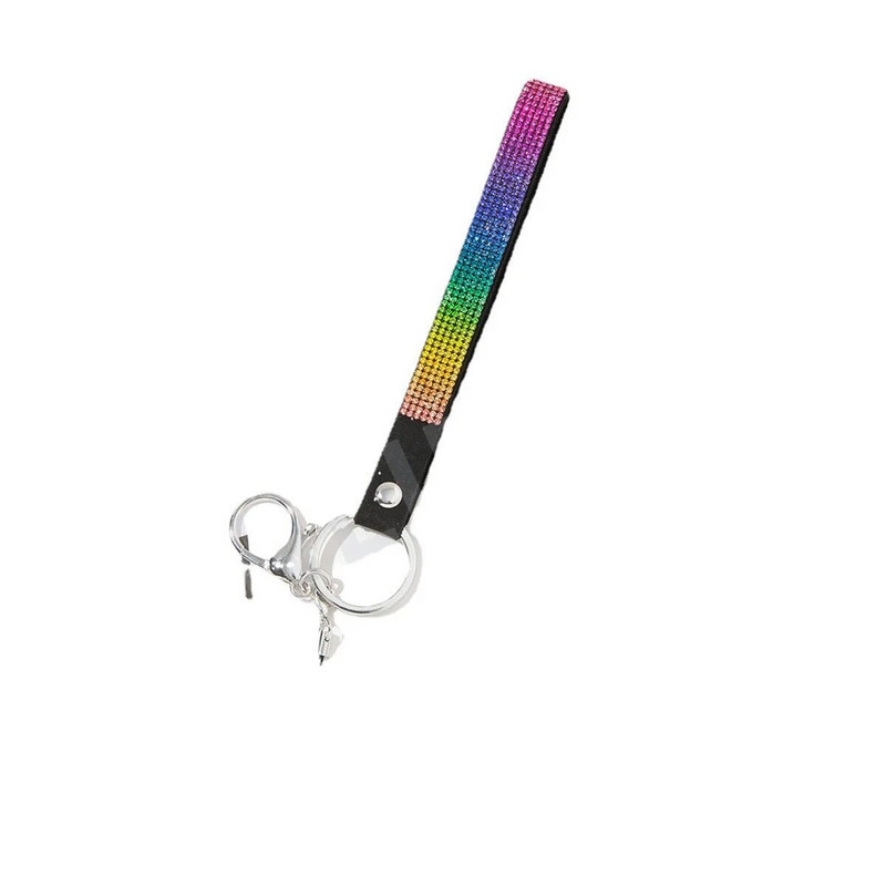 Modna, luksuzna, sjajna vrpca za telefon, šarena, svijetla, kratka vrpca za telefon s vještačkim dijamantima DIY vrpca oko vrata protiv gubitka kamere