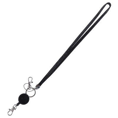 Darba karšu štropes Rhinestone atslēgu piekariņi Virve Pretnozaudēt kakla siksnas Tālrunis štrope žetonu turētājs Virve Universāls pakarināms virves nozīmītes spole