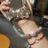 Modni biserni svjetlucavi kamenčići Telefonski lanac za iPhone Samsung Univerzalni dodaci Slatko uže za vješanje telefona za djevojčicu Židovka