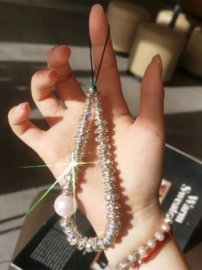 Modni biserni svjetlucavi kamenčići Telefonski lanac za iPhone Samsung Univerzalni dodaci Slatko uže za vješanje telefona za djevojčicu Židovka