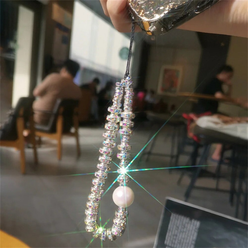 Modni biserni svjetlucavi kamenčići Telefonski lanac za iPhone Samsung Univerzalni dodaci Slatko uže za vješanje telefona za djevojčicu Židovka
