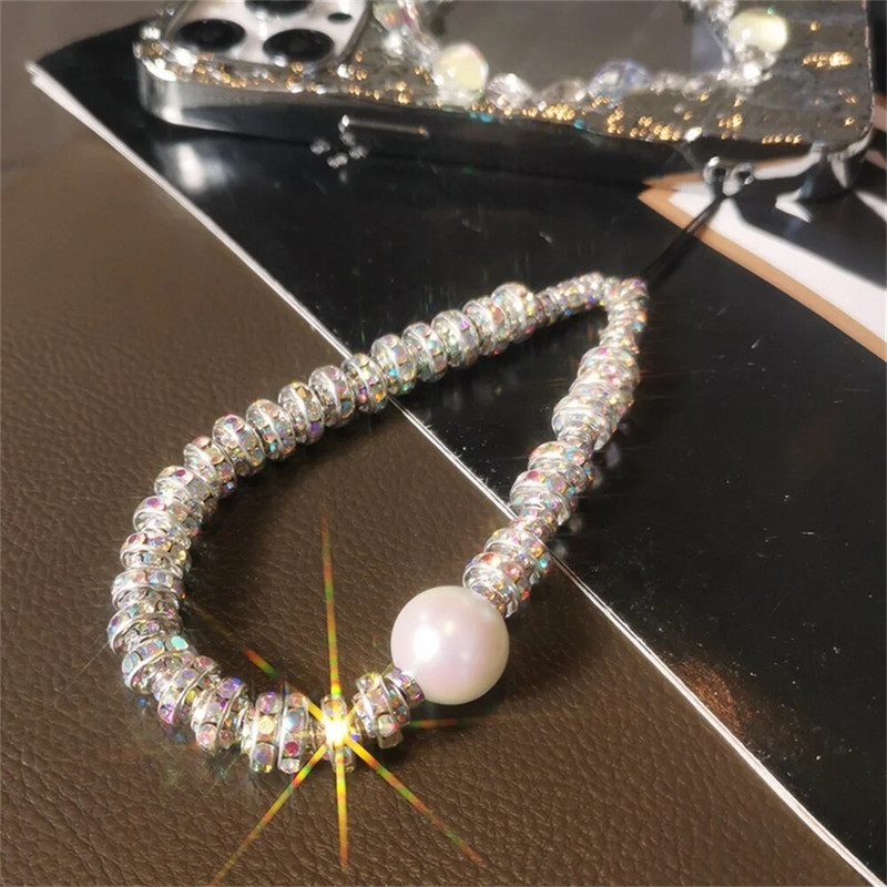 Modni biserni svjetlucavi kamenčići Telefonski lanac za iPhone Samsung Univerzalni dodaci Slatko uže za vješanje telefona za djevojčicu Židovka