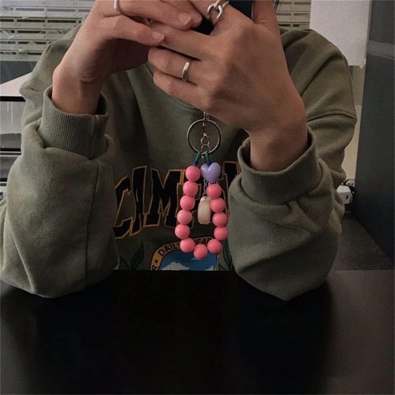 Korejska slatka ljubavna srca Šarena slatka telefonska narukvica za iPhone Ženski dodaci Anti-Lost Lanyard Kabel za vješanje