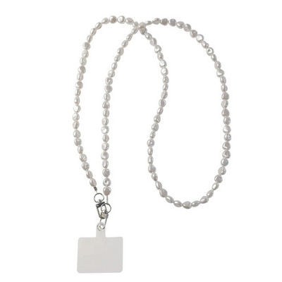 Πολυτελές απλό κορεατικό τηλέφωνο Crossbody Lanyard Neklace Pearl Chain Special-Shaped For Samsung Flip 4 3 5G iPhone 14 15 Pro max