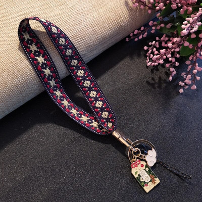 Ķīniešu stila rokas bļoda siksna mobilais tālrunis štrope ziedu štrope meitene modes mobilais tālrunis universāla štrope