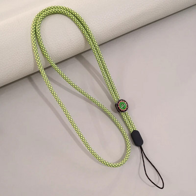 Garas fluorescējošas pūķa raksta auklas mobilā tālruņa auklas drošs un nepazaudēts tālruņa maciņš Universālie štropes tālruņu piekariņi