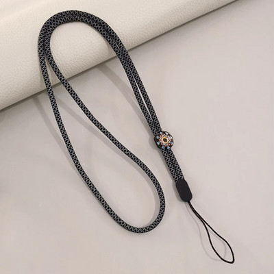 Garas fluorescējošas pūķa raksta auklas mobilā tālruņa auklas drošs un nepazaudēts tālruņa maciņš Universālie štropes tālruņu piekariņi