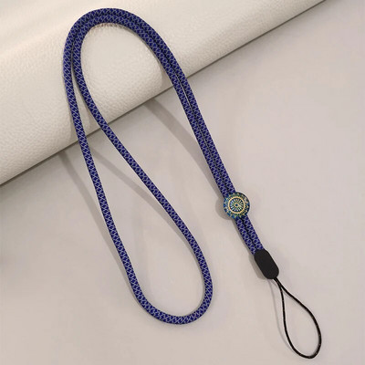 Garas fluorescējošas pūķa raksta auklas mobilā tālruņa auklas drošs un nepazaudēts tālruņa maciņš Universālie štropes tālruņu piekariņi