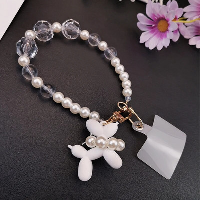 Mobiiltelefoni kaelapael Pearl Pickup Käevõru klambriga Lühike randmepael Pikapikett Pael Käsihelmestega kadumisevastane tropp