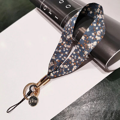 Kratki cvjetni print Svileni remen za telefonsku vrpcu za iphone redmi samsung Kamera Mobitel Identifikacijska kartica Konop za vješanje