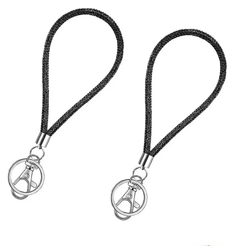 Kristalna vrpca s metalnom kopčom i privjeskom za ključeve Vrpce za značku oko vrata s vještačkim kamenčićima za žene Traka za osobne iskaznice i ključeve Izdržljiva